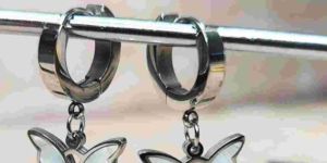 Western Mother of Pearl Butterfly Earrings