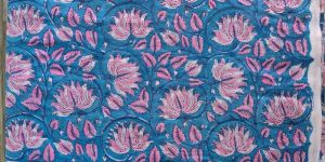 Hand Block Printed Cotton Fabric Running