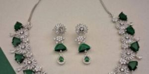 Zevarly Kyla American Diamond Necklace Set