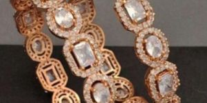 Zevarly Manvi Rose Gold Bangles