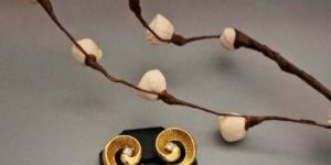 Zevarly Meher Floral AD Earrings