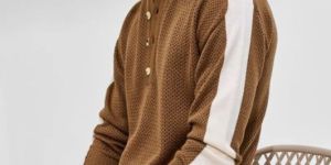 BROWN COLOUR POLO Men T-SHIRT