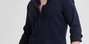 NAVY STRIPES Mens SLIM FIT SHIRT