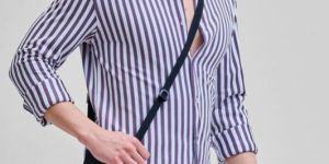 PURPLE STRIPES Mens SLIM FIT SHIRT