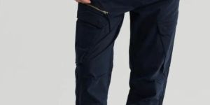 THIBAUT NAVY RELAXED FIT Mens CARGO PANT