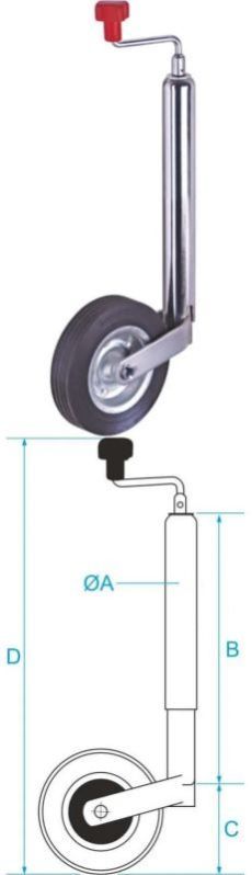 JOCKEY WHEEL PARKING JACK