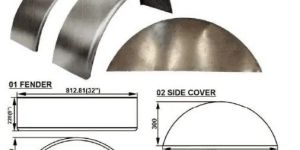 Trailer Fender with Side Cover