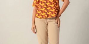 Women YELLOW MUSTARD COTTON POPLIN SHIRT