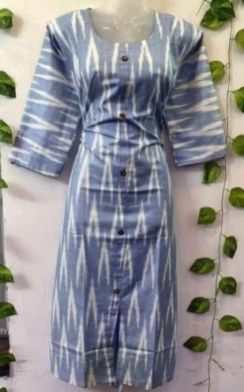 Ikat Print Cotton Kurtis