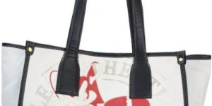 Women Shoe Printed Canvas Tote Bag