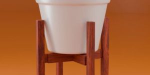 Adjustable Wooden Pot Stand for Plants,