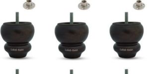 6 PC Walnut Furniture Sofa Legs