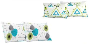 Multicolor Cotton Pillow Covers Set of 8