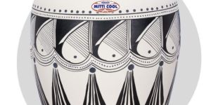 Clay Water Pot 11 Liter Black Spade Design