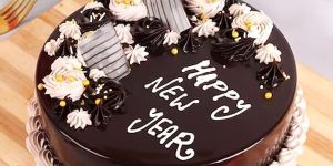 Delightful New Year Chocolate Cake