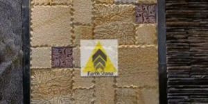 Designer Elegant Mosaic with Metal Stone Cladding