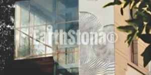 Round Pattern Stone Wall Carving