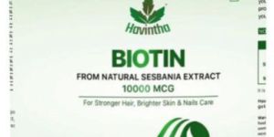 Plant Based Biotin for Skin, Nail and Hair Health (With Pomegranate, Sesbania Agati Extract and Bamb