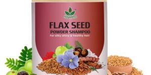 unisex Natural Flax Seed Shampoo Powder For Hair Silky Shiny & Healthy Hair