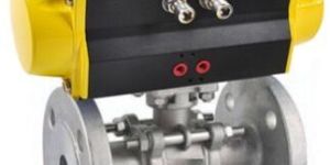Pneumatic Actuated Three Piece Flanged Ball Valve