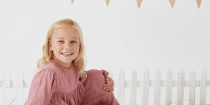 Rose Style Layered Dress for Girls