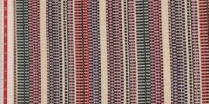 Precut 0.5 Metre Multicolour Stripes Wool Tweed Fabric