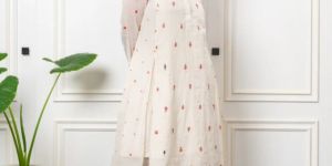 Womens Mul Cotton Front Slit Kurta with Pant Set