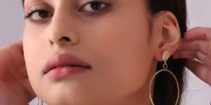 Hoop Brass Women Earrings