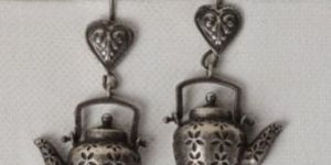 Kettle Shaped Ghungroo Hook Danglers Women Earrings