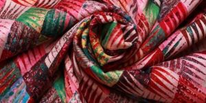 Pink Modal Printed Fabric