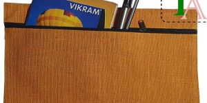 Printed Jute Cotton Pencil Cases Personalized Stationery 1007