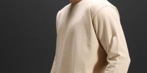 Mens Cannac Beige Plain Sweatshirt