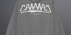 Mens Cannac Grey Oversized Hoodie
