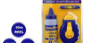 3 Pcs. Chalk Reel Set With Chalk & Level