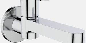 Sky Bib Cock Long Body with Wall Flange