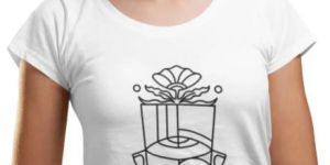 Stylish Printed Ladies Cotton T-Shirt