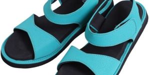 Ladies Aqua Blue Supportive Ankle Strap Mcp Sandals