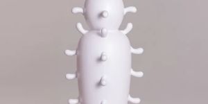 Desert Drive (White) Ceramic Vase