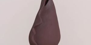 Rippling (Brown) Ceramic Vase