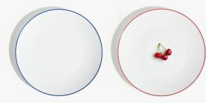 EDGE QUARTER PLATES - SET OF 2