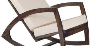 Brown Stylish Wooden Rocking Chair