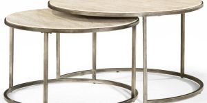 Industrial Round Nesting Coffee Table