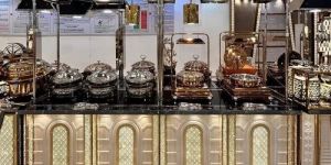 Stainless Steel LED Food Catering Counter