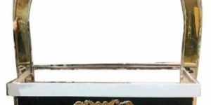 Stainless Steel LED Ice Cream Food Cart