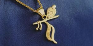 925 Gold Bansuri Pendant