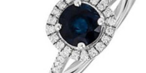 925 Silver Blue Gemstone Ring