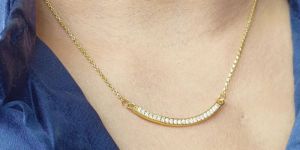 925 Silver Gold Plated Smile Pendant