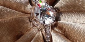 925 Silver Vintage Style Engagement Ring