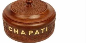 Handcrafted Wooden Chapati Box