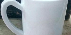 Round Plain Polymer Sublimation White Mug